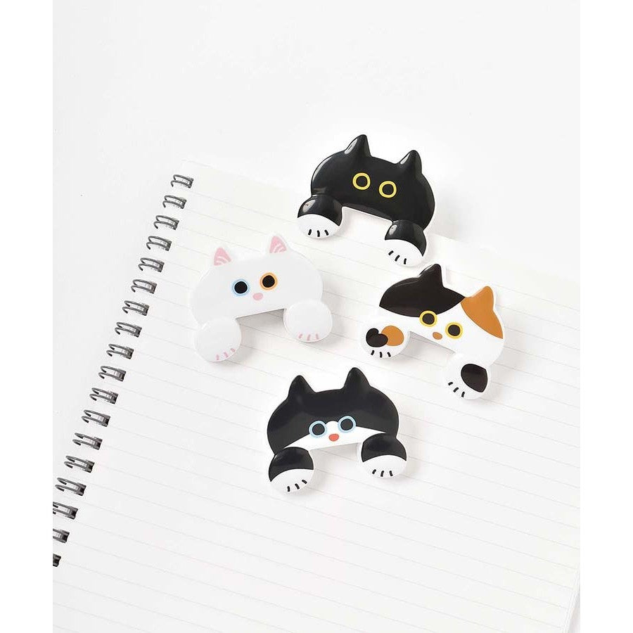 日本 sun-star JITTOME 貓咪造型夾 | 文件夾 手帳夾 收據夾 密封夾