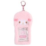 日本限定 三麗鷗 sanrio 絨毛卡套吊飾 | 小卡收納 拍立得 票卡夾 證件套 鑰匙圈