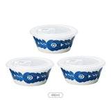 美濃燒 Blossom 陶瓷沙拉碗 附蓋∣3入組 480ml + 260ml 飯碗 日式餐具