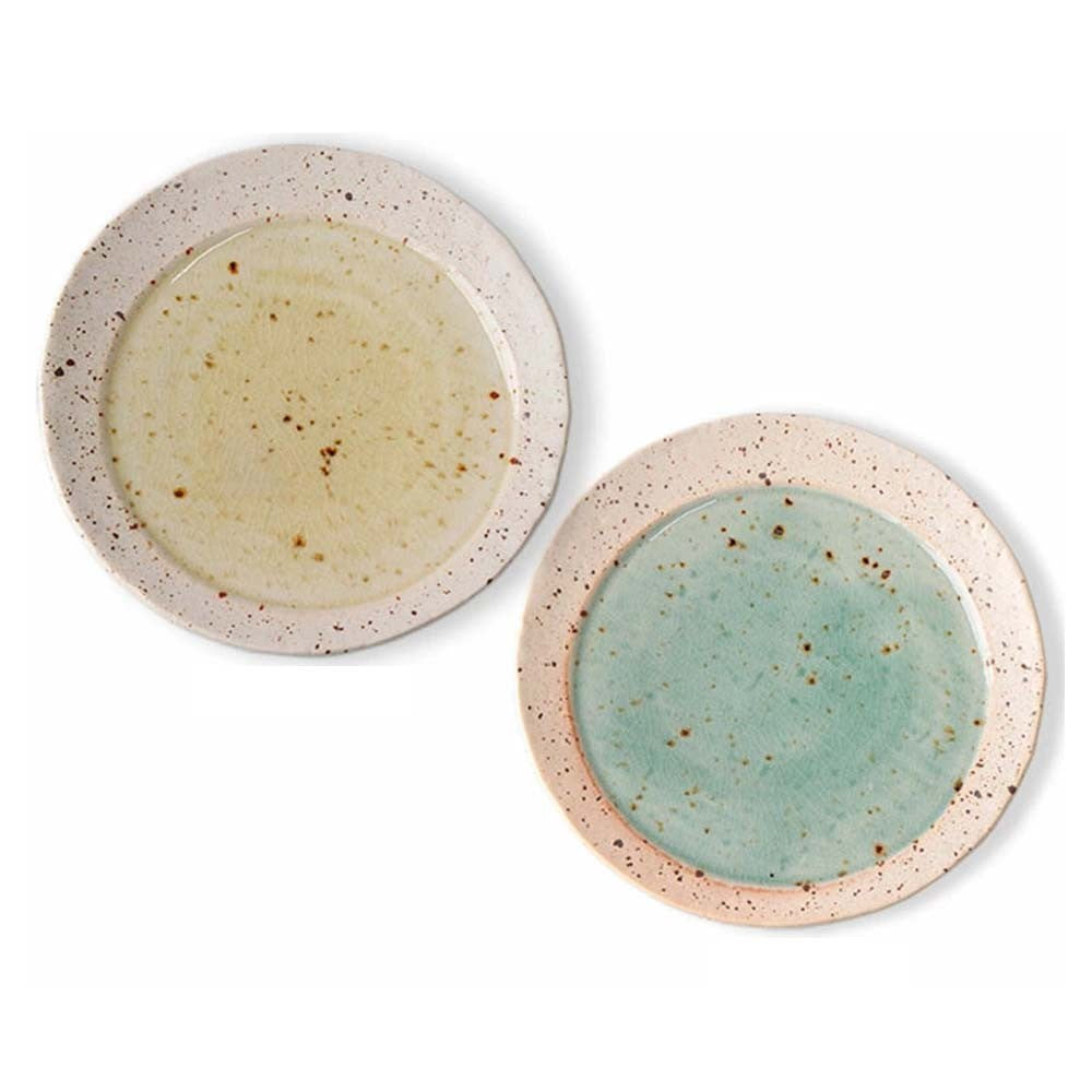日本製 美濃燒 湖水色 陶瓷圓盤︱淺盤 食器 陶器 日式盤具
