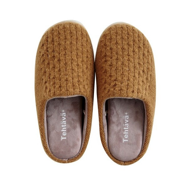 日本 Tehtava+ 保暖針織拖鞋 五色 | 厚底拖鞋 保暖室內鞋 居家拖鞋 冬天拖鞋