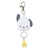 日本 正版三麗鷗 矽膠伸縮鑰匙圈 | Sanrio 易拉扣 鑰匙扣 酷洛米 美樂蒂 凱蒂貓