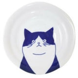 日本製 美濃燒 Shichita 陶瓷貓咪圓盤 16cm | 點心盤 水果盤 沙拉盤 甜點盤 分菜盤