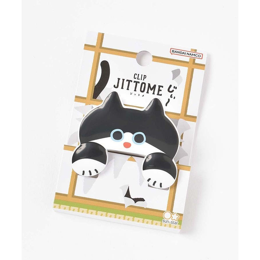 日本 sun-star JITTOME 貓咪造型夾 | 文件夾 手帳夾 收據夾 密封夾