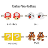 mario 超級瑪利歐瀏海夾 2入組︱髮夾 蘑菇 問號 栗寶寶 造型髮飾