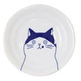 日本製 美濃燒 Shichita 陶瓷貓咪圓盤 16cm | 點心盤 水果盤 沙拉盤 甜點盤 分菜盤