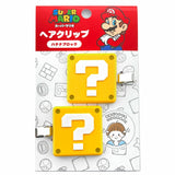 mario 超級瑪利歐瀏海夾 2入組︱髮夾 蘑菇 問號 栗寶寶 造型髮飾