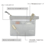 日本 kleid 多層網狀收納袋 A5/A6| 網格袋 護照套 袋中袋 文具收納