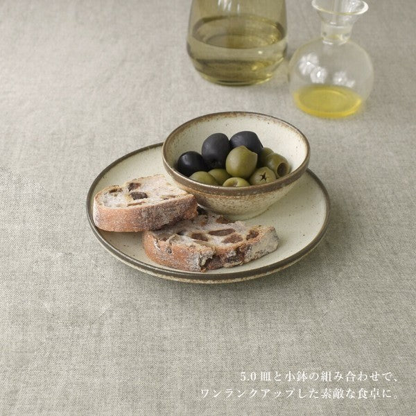 日本製 美濃燒 CRETE 米色圓盤 深盤 |  6吋/8吋盤 點心盤 麵包盤 義大利麵盤