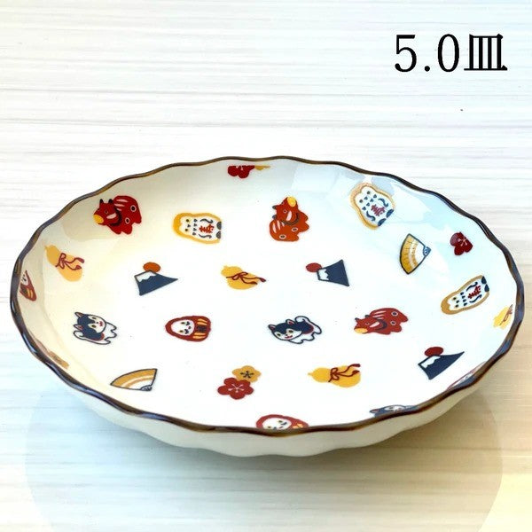 日本製 吾山窯 × 金子美穗 千縁 可愛日系風格 陶瓷餐盤 | 陶瓷盤 盤子 點心盤 甜點盤