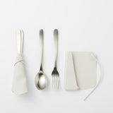 日本 MUJI 無印良品 矽膠餐具收納套 | 環保餐具袋 野餐 露營 餐具袋 餐具收納