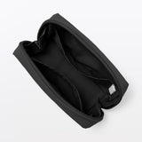 日本 MUJI 無印良品 防潑水化妝包 S/M 黑色 粉色 化妝包大容量 小化妝包 防水化妝包