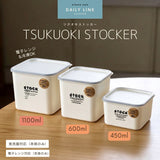 日本製 TSUKUOKI STOCKER 日系質感方形食物保鮮盒 可微波 可冷凍｜微波保鮮盒 便當盒