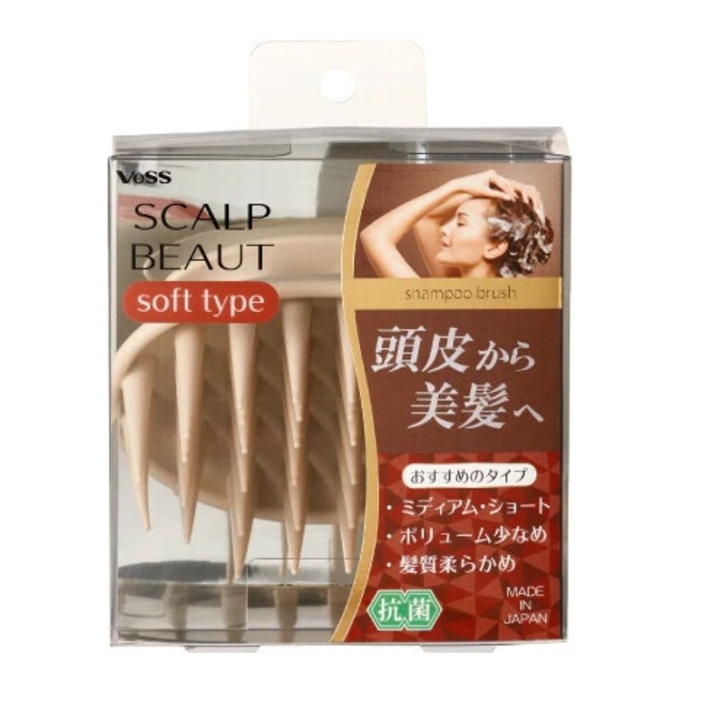 日本製 VeSS 頭皮按摩洗髮梳 軟/硬質 | 洗頭按摩刷 頭皮SPA