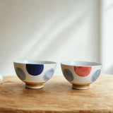 日本製 波佐見燒 圓點陶瓷飯碗 | 丸紋 陶瓷碗 飯碗 小碗 茶碗 日式碗 兩色