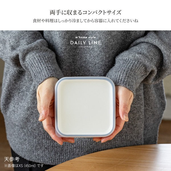 日本製 TSUKUOKI STOCKER 日系質感方形食物保鮮盒 可微波 可冷凍｜微波保鮮盒 便當盒