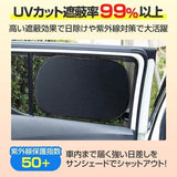 日本 車用靜電吸附遮陽板｜夏日車內防曬神器 2入組｜免吸盤・快速貼合・隔熱 防曬