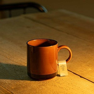 美濃燒 Yoto 陶瓷馬克杯 300ml︱琥珀色 茶杯 咖啡杯 牛奶杯 對杯