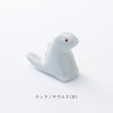 日本製 美濃燒 江戶恐龍 小碟子 筷架 | 熱銷豆皿 醬料碟 點心盤 可愛恐龍碟子
