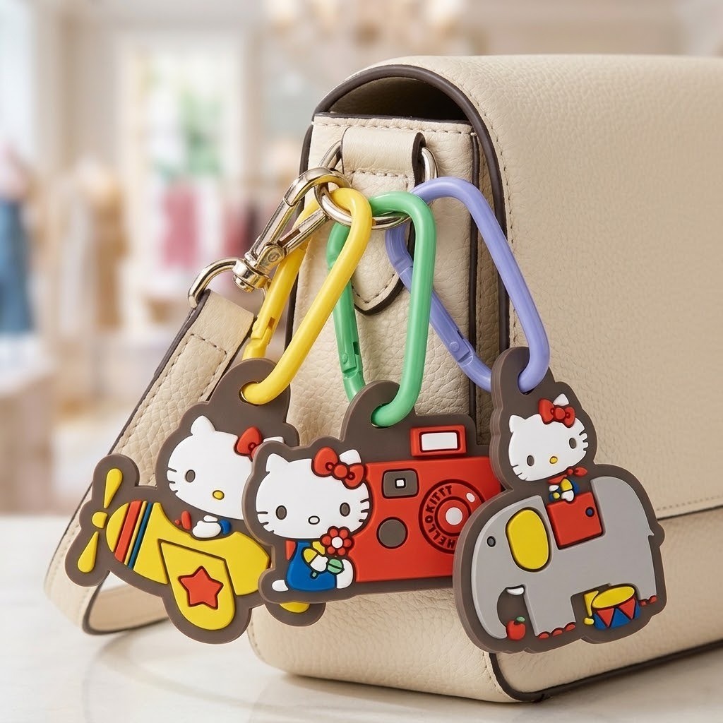 【Hello Kitty】可愛吊飾鋁製登山扣 | 卡通掛扣 包包吊飾 鑰匙圈掛飾 背包配件 行李箱吊牌
