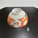 日本製 美濃燒 伊萬里風手繪花卉飯碗 | 職人窯燒陶瓷飯碗 日本廚房陶瓷碗 湯碗 茶碗 日式風格碗