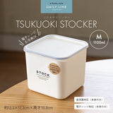 日本製 TSUKUOKI STOCKER 日系質感方形食物保鮮盒 可微波 可冷凍｜微波保鮮盒 便當盒