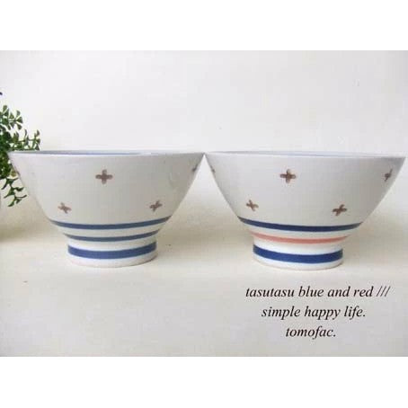 日本製 波佐見燒 tomofac.線條十字飯碗 | 造型碗 飯碗 小碗 家用碗 日式茶碗