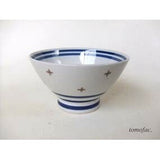 日本製 波佐見燒 tomofac.線條十字飯碗 | 造型碗 飯碗 小碗 家用碗 日式茶碗