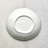 日本製 rokuro 六魯 兔子圖樣橢圓造型陶瓷碗 200ml｜沙拉碗 甜點碗 水果碗 陶瓷餐具 盤子