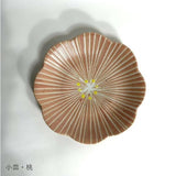 日本製 美濃燒 泥漿描繪技法 陶瓷造型花盤｜日常餐桌陶瓷小碟 點心碟 甜點碟 小菜碟 盤子 陶瓷盤