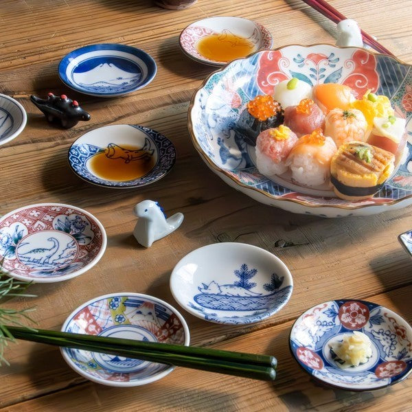 日本製 美濃燒 江戶恐龍 小碟子 筷架 | 熱銷豆皿 醬料碟 點心盤 可愛恐龍碟子