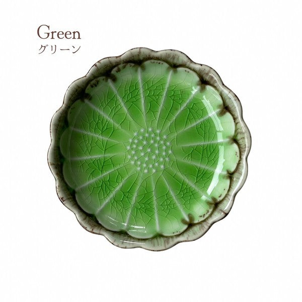 日本製 Cosmo花型陶瓷小碗 10cm 美濃燒｜小菜碟 陶瓷盤 陶瓷碗