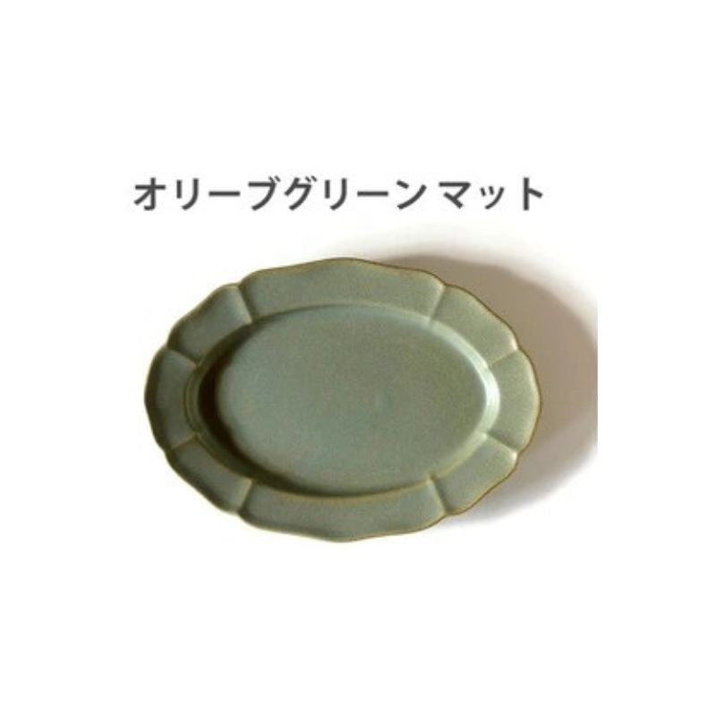 日本製 美濃燒 法式復古橢圓盤 24.5cm｜咖哩盤 義大利麵盤 早午餐盤 日