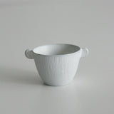 日本製 美濃燒 北歐簡約條紋甜點杯 | 優格杯 水果杯 冰淇淋杯 布丁杯 陶瓷杯子 霧面