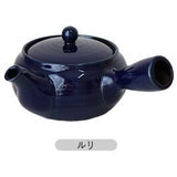 日本製 萬古燒平丸急須壺 370ml 附濾網 | 泡茶壺 側把壺 日式茶壺