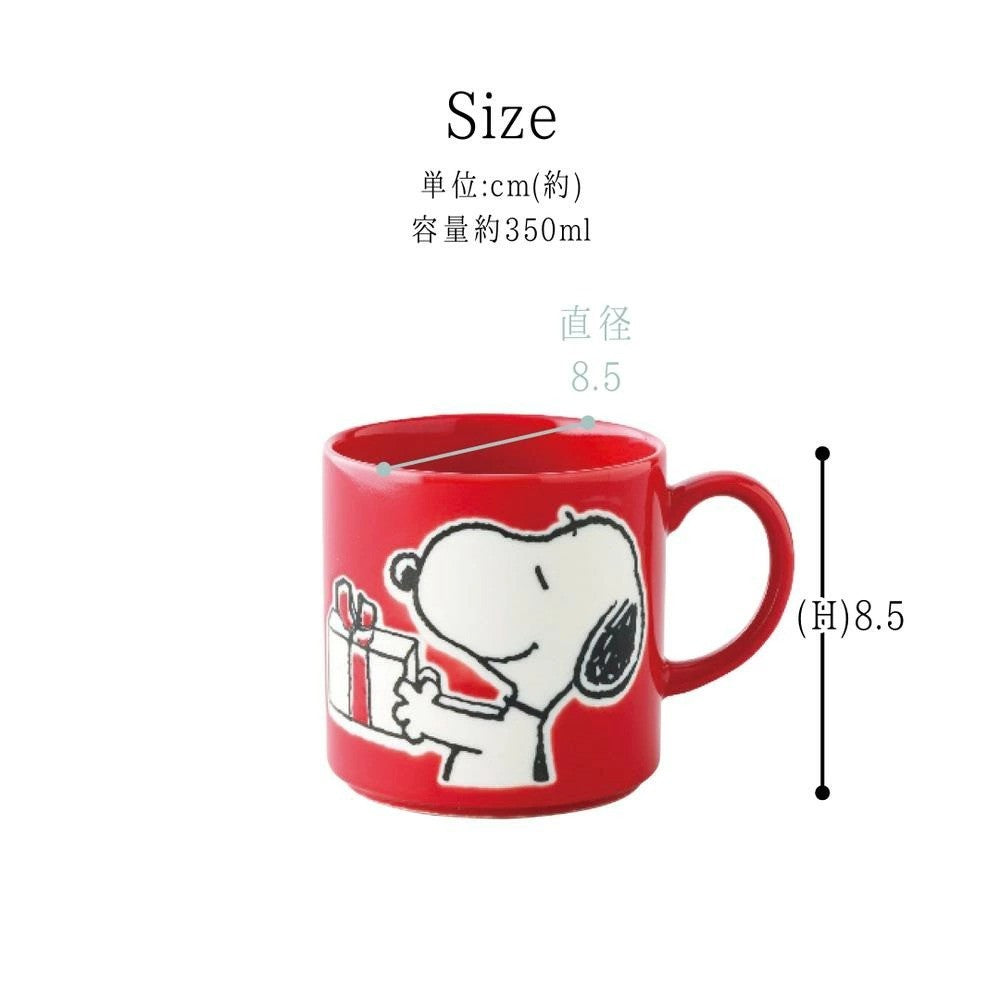 日本製 史努比咖啡杯 精緻木盒裝 350ml snoopy｜陶瓷杯 咖啡杯 兒童水杯