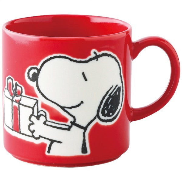 日本製 史努比咖啡杯 精緻木盒裝 350ml snoopy｜陶瓷杯 咖啡杯 兒童水杯