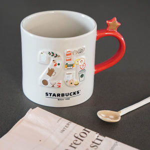 日本星巴克Starbucks 開店25週年紀念系列 咖啡杯 355mL-日本限定 - 富士通販