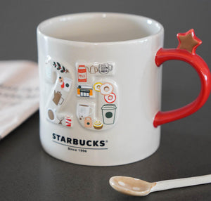 日本星巴克Starbucks 開店25週年紀念系列 咖啡杯 355mL-日本限定 - 富士通販