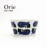 美濃燒 Orie 植物與黑貓 陶瓷餐盤系列︱方盤 沙拉碗 馬克杯 日式餐具