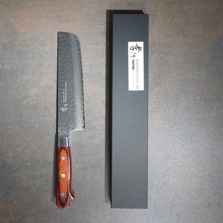 日本製 堺孝行｜VG10 33層 鎚目 大馬士革紋 菜切 日本刀 主廚刀 160mm 不沾黏 切菜 菜刀 - 富士通販