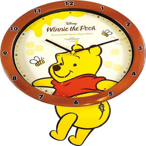 日本 Winnie Pooh小熊維尼造型靜音擺鐘 - 富士通販
