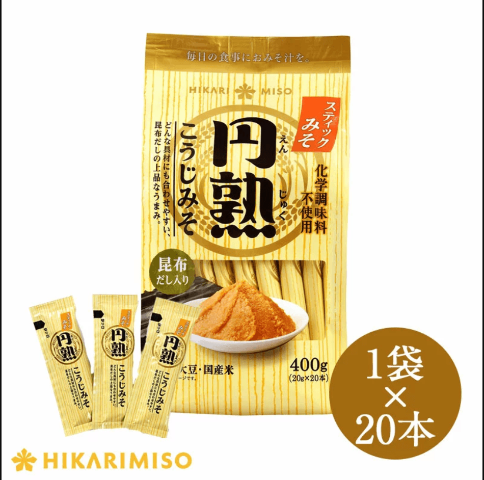 日本長野縣円熟味噌湯調理包 不沾手設計 一袋20條｜即期品出清 效期2022/05 - 富士通販