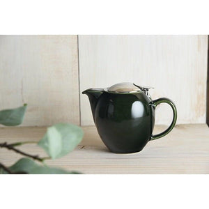 日本製 美濃燒 ZERO JAPAN古董綠黑色茶壺 | 陶壺 - 富士通販