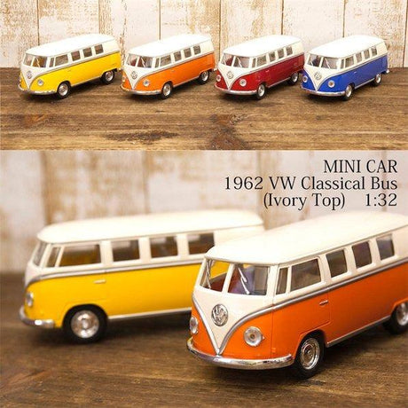 日本 1962 VW 福斯迴力車｜ 1/32 巴士合金車模型 - 富士通販