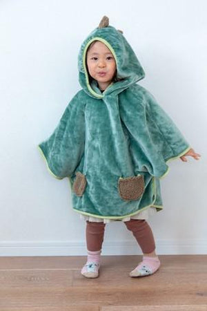 兒童用恐龍披肩、背心｜法蘭絨冬季保暖材質 - 富士通販