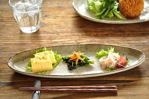 日本製 美濃燒 陶瓷 長條型餐盤(魚/日式料理皆適用) - 富士通販