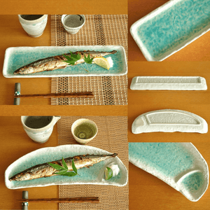 日本製瀨戶燒 土耳其藍盤子 - 富士通販