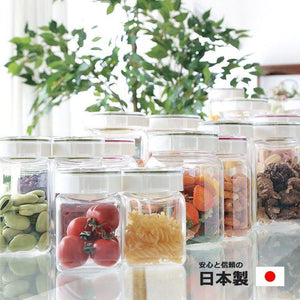 日本製透明收納密封罐 - 富士通販