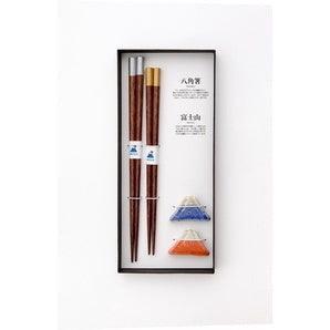 日本製 富士山 對筷禮盒組｜木質筷子 情侶對筷 夫妻對筷 - 富士通販